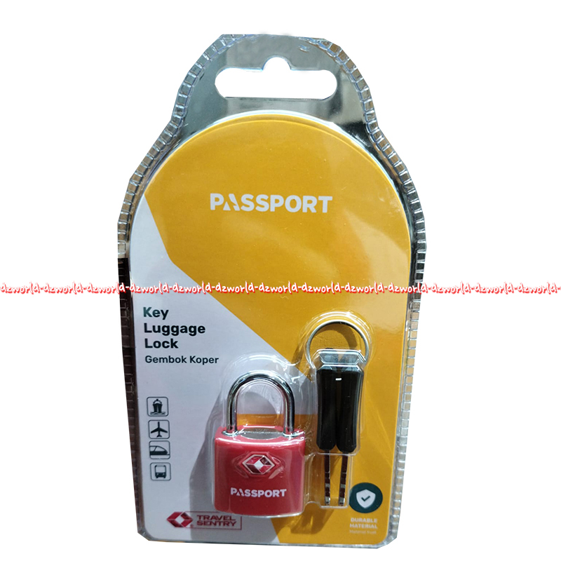 Passport Key Luggage Lock Gembok Tas Atau Koper Untuk Traveling
