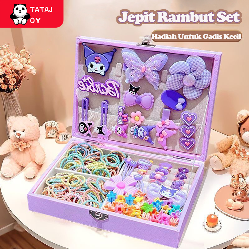 158pcs Ikat Rambut Jepit Rambut Set Anak Perempuan Kado Anak Set Aksesoris Rambut Anak Hadiah Ulang Taβ¦