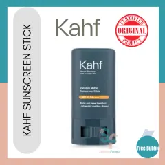 Kahf Invisible Matte Sunscreen Stick SPF 50 PA++++ 22 g - Perawatan Wajah Sunscreen Stick Matte Pria