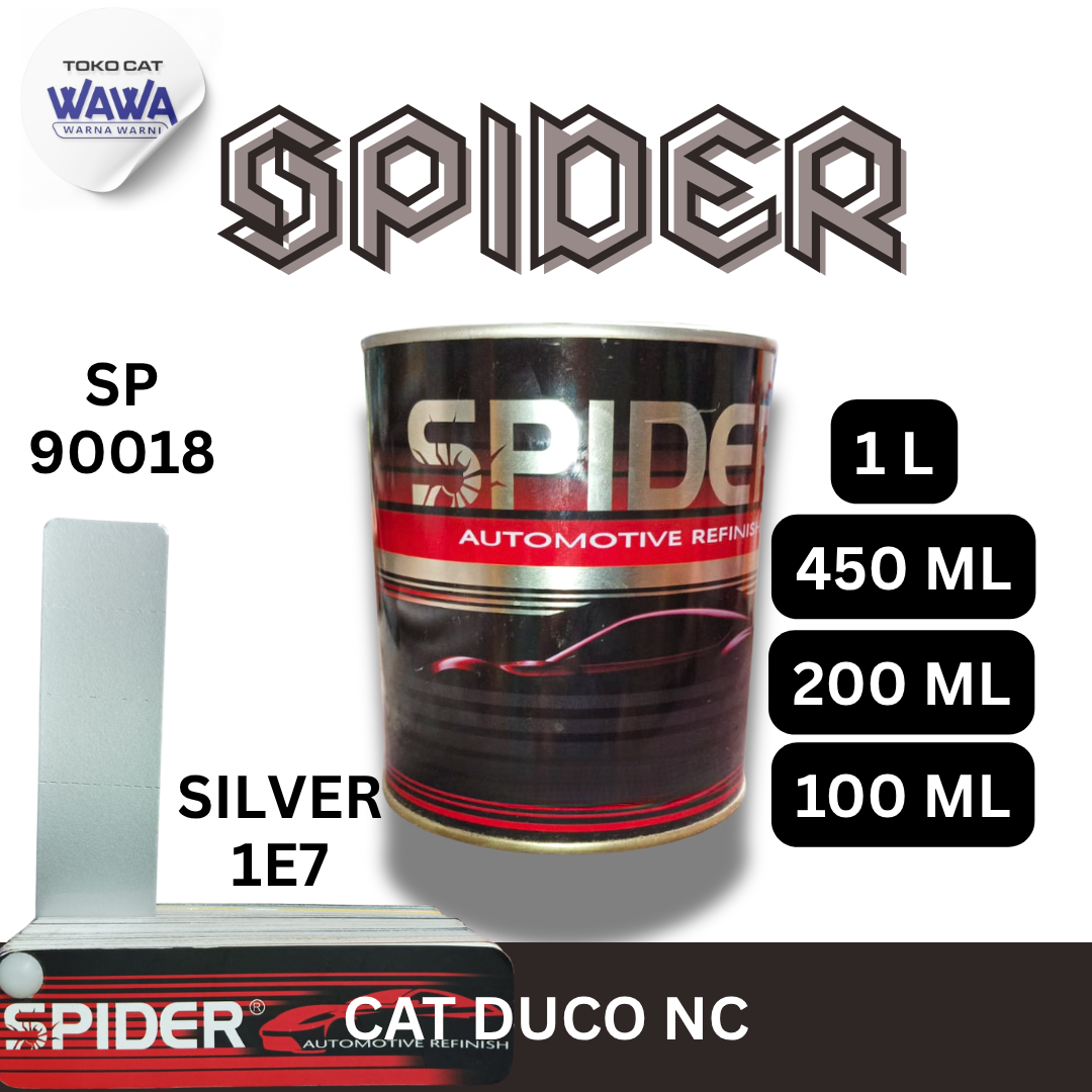 Duco Nc Spider Paint Color Silver 1E7 Packaging 1 Liter and Retail Harga 25,000 rupiah*Gratis Ongkir