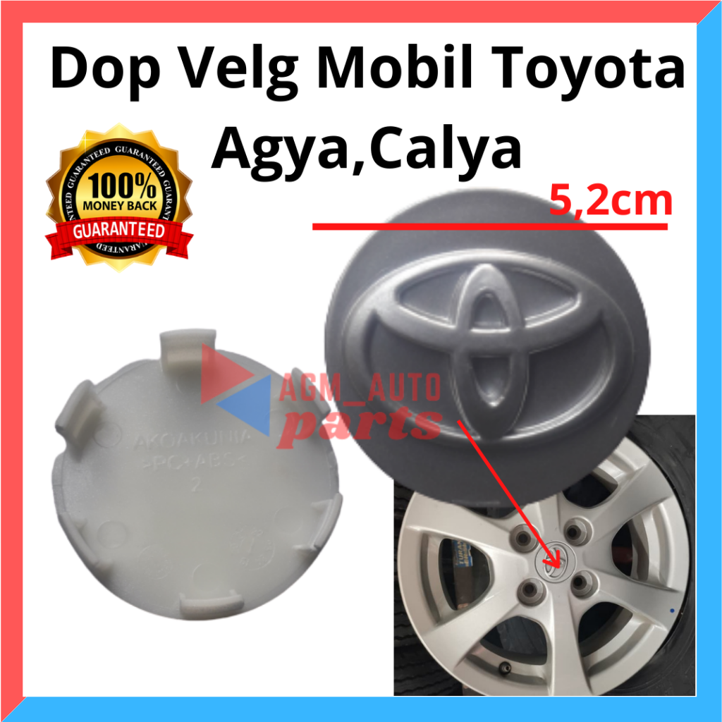 Dop Roda Agya/ Tutup Velg Calya/ Dop Roda Toyota/ Dop roda Tutup Velg Agya Calya Harga 18,000 rupiah*Gratis Ongkir