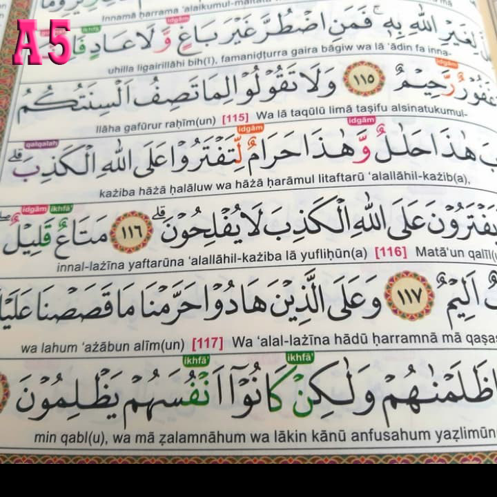 Al Quran Al Karim Ukuran A5 Alquran Tajwid Al Karim Al Qur An Tajwid Al Karim Al Qur An Terjemah Dan Tajwid Warna A5 Al Quran Terjemahan Dan Tajwid Alquran Sedang Dan Terjemahan Tajwid