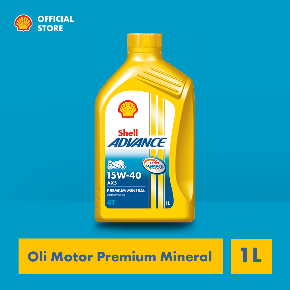 Oli Motor Shell Advance 4T AX5 15W-40 (1L) Harga 57,194 Ringgit*Penghantaran Percuma