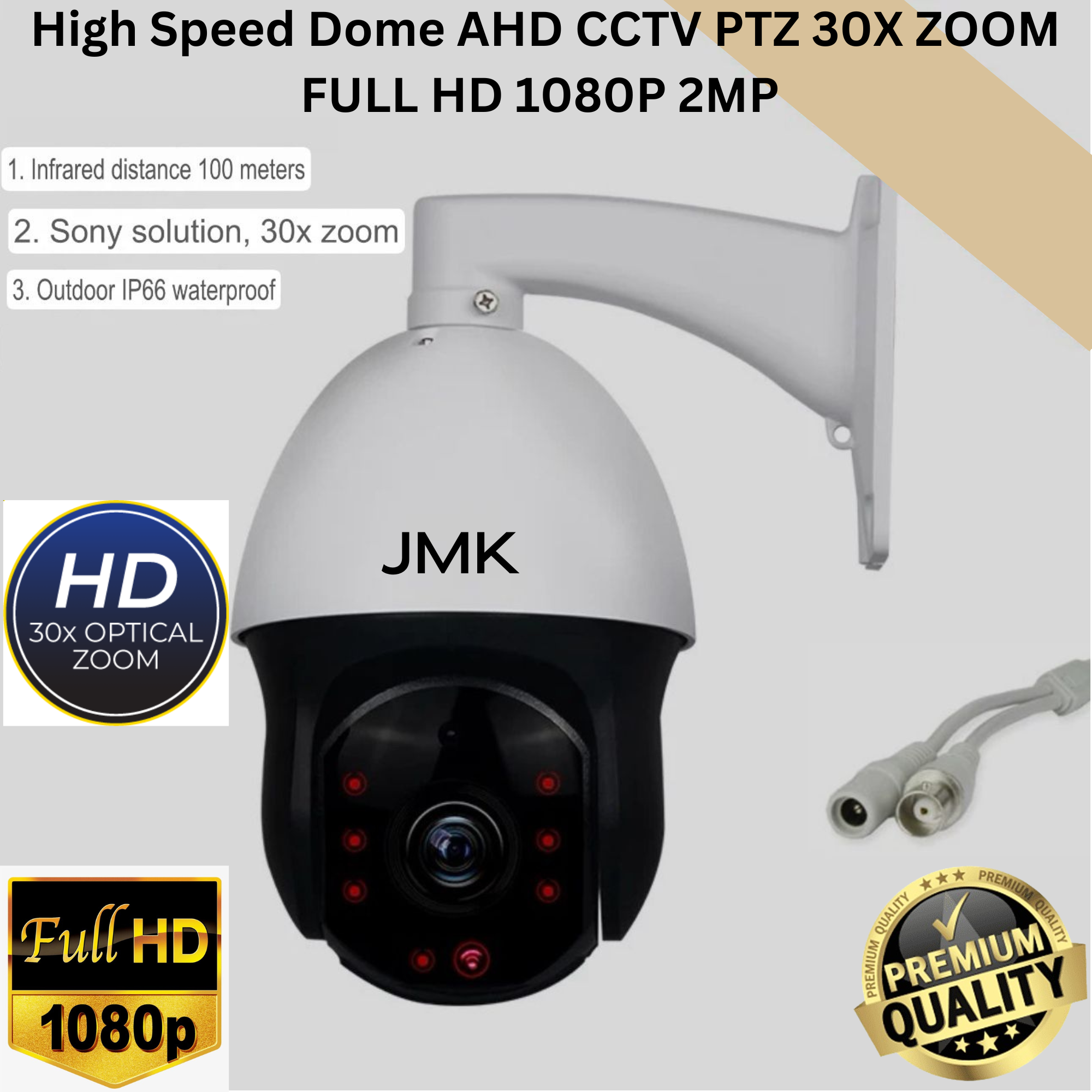 High Speed Dome JMK 2MP PTZ 30x Zoom times coaxial medium and high