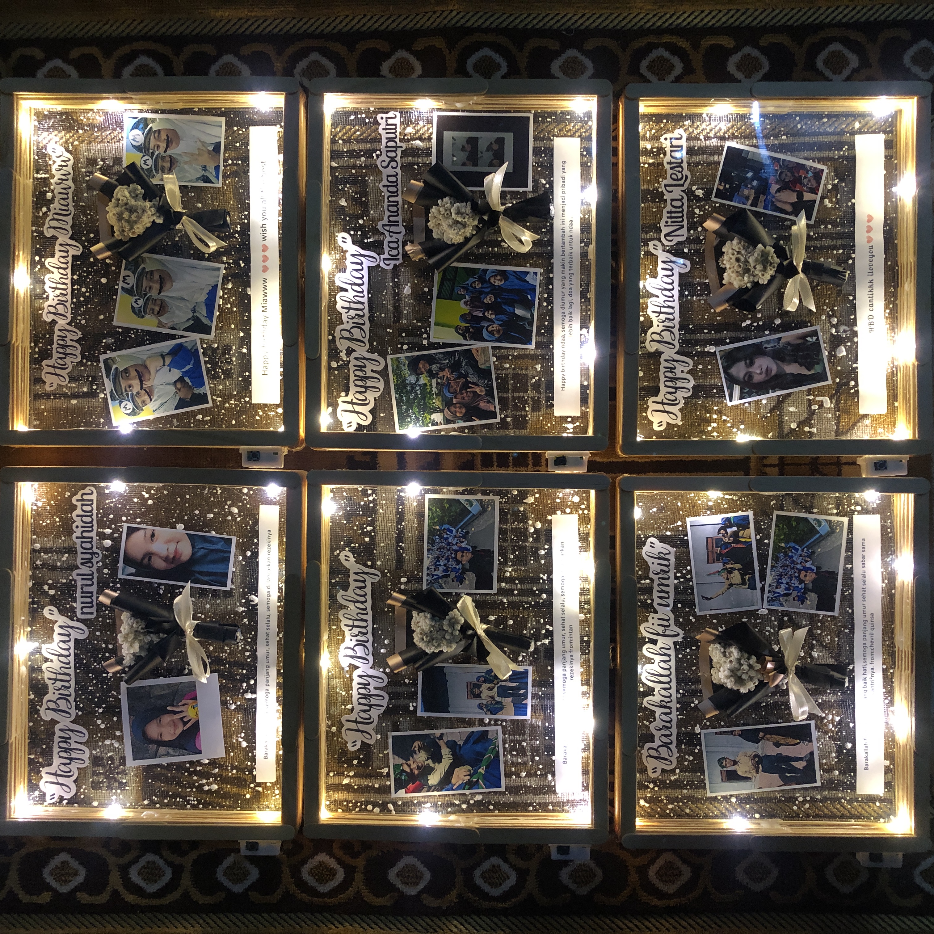 Kado ulang tahun cewek - Frame 3D aesthetic kado ultah โ anniversary