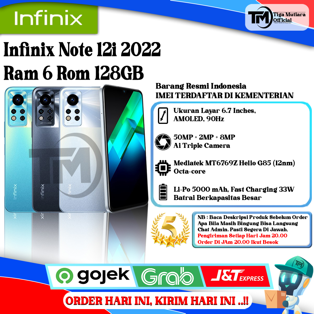 Infinix Note 12I 2022 Ram 6 Rom 128GB Giá 1,275,000 Đồng*Miễn phí vận chuyển