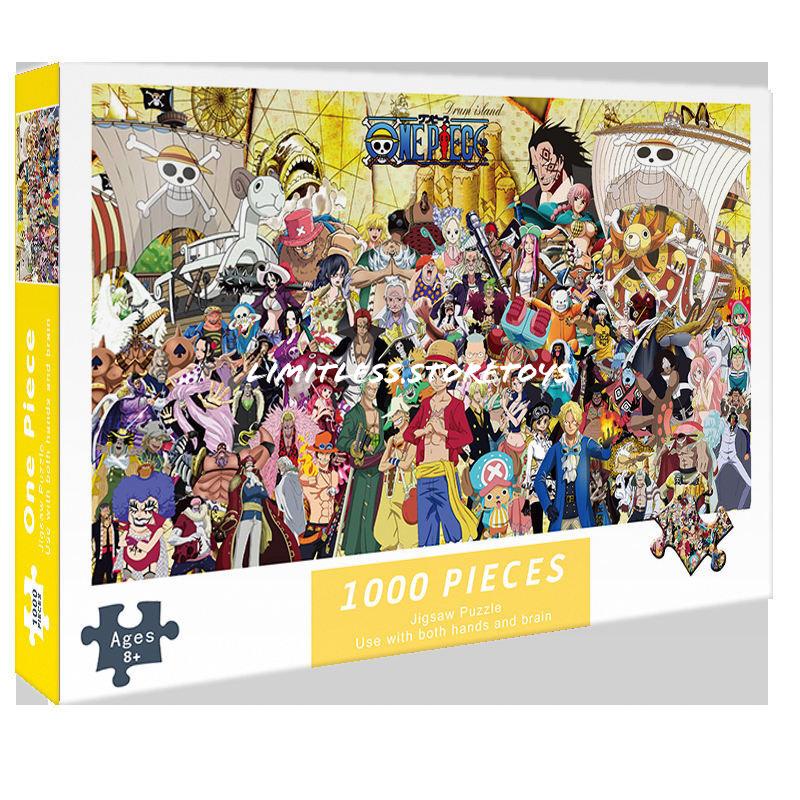 PUZZLE DIY 3D JIGSAW ONE PIECE COLLECTION 1000 Pcs 50 x 75 Cm ukuran Besar mainan edukasi anak