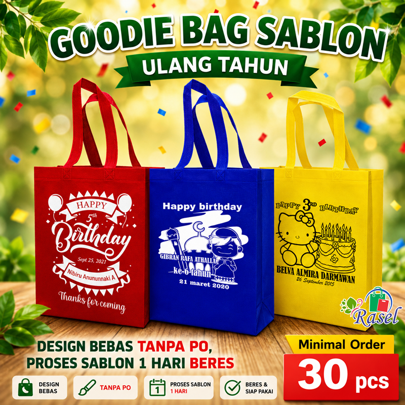 Promotional hadiah bags custom logo printing hadiah bags