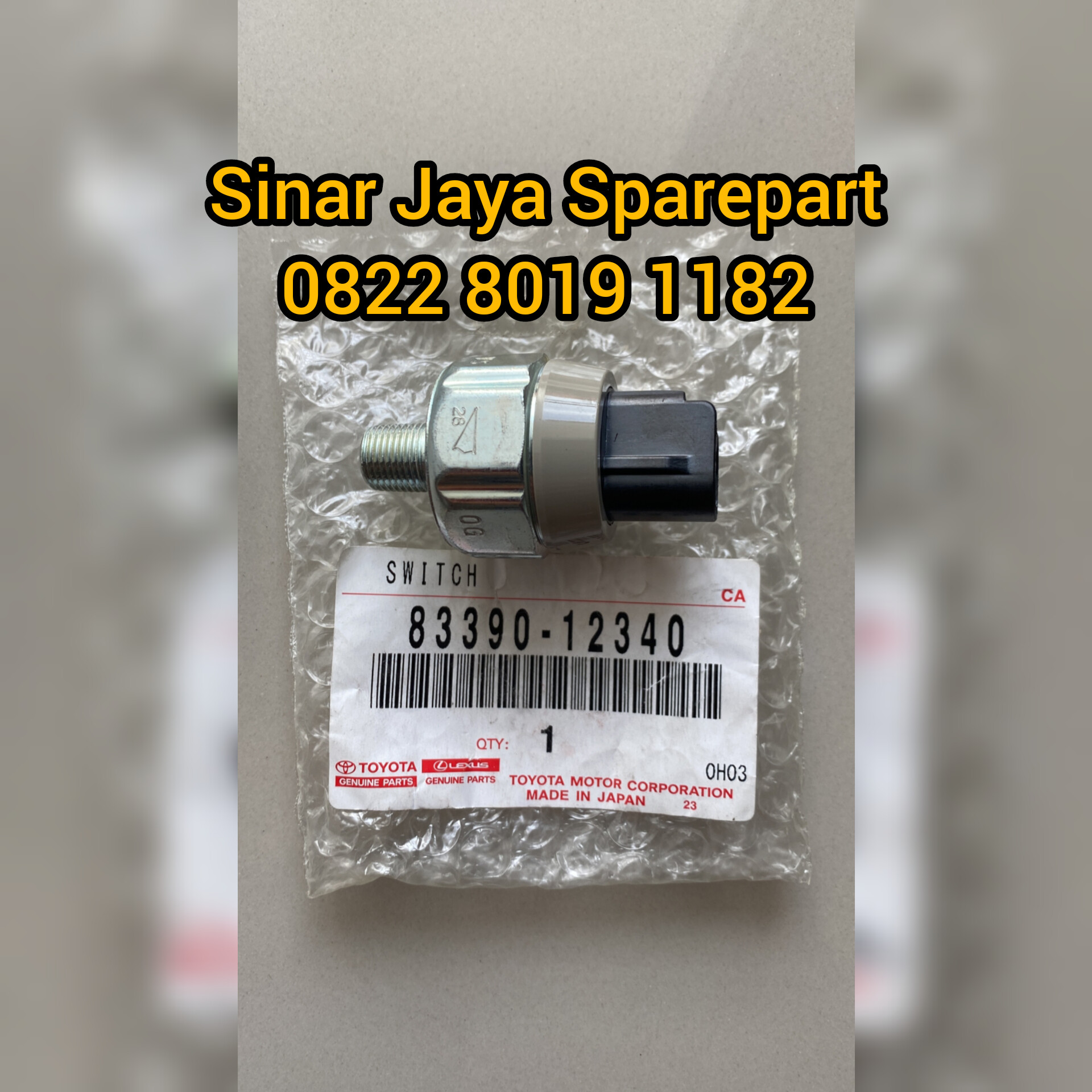 Switch Vacuum Warning VX100 Land Cruiser Diesel Original 83390-12340 Harga 800,000 rupiah*Gratis Ongkir