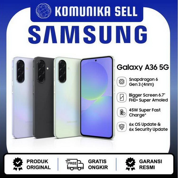 Samsung Galaxy A36 5G - 8GB/256GB Harga 4,960,000 rupiah*Gratis Ongkir