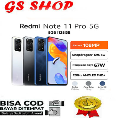 XIAOMI REDMI NOTE 11 PRO 5G RAM 8/128GB Harga  3,750,000 Ringgit*Penghantaran Percuma
