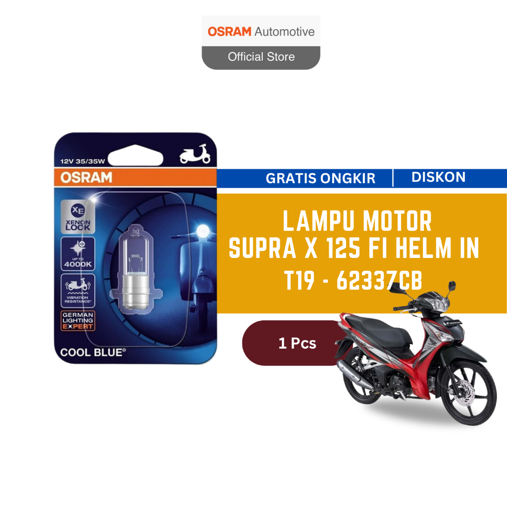 Osram Lampu Depan Motor Honda Supra X 125 Fi Helm in 2011 - 2014 62337CB Giá 20,700 Đồng*Miễn phí vận chuyển