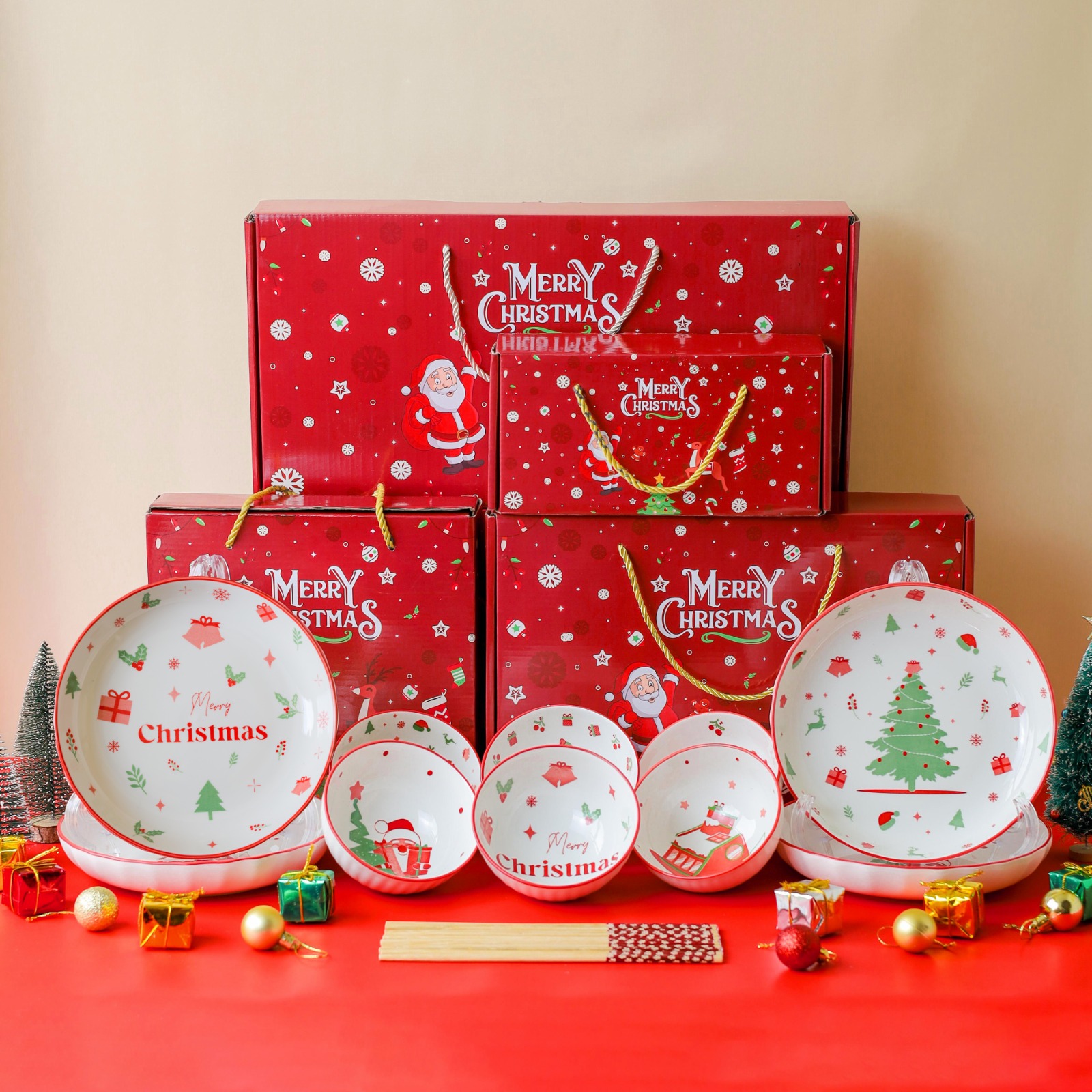 Nexxio hampers Christmas Bowl hadiah set premium tableware Bowl / hampers Christmas Bowl set ceramic s…