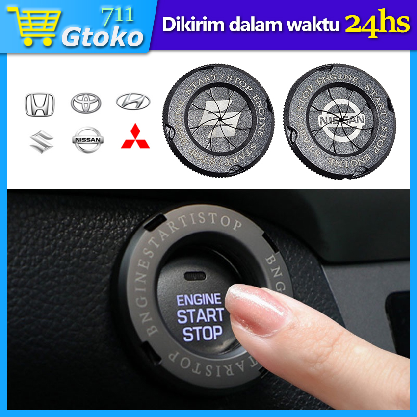 Universal Cover Button Start Stop Engine Tutup Tombol Start Mobil Premium Dengan Logo Mobil Toyota/Honda/Suzuki/Mitsubishi/Hyundai Harga 25,000 rupiah*Gratis Ongkir