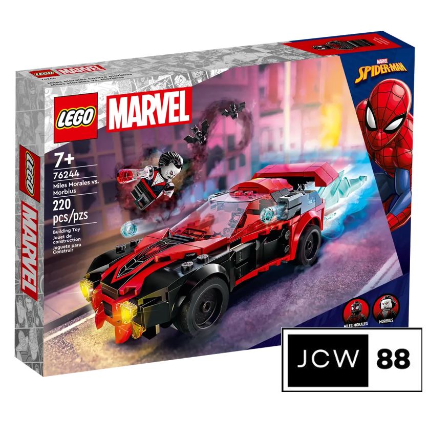 Lego 76244 SuperHeroes spiderman Miles Morales Morbius mainan
