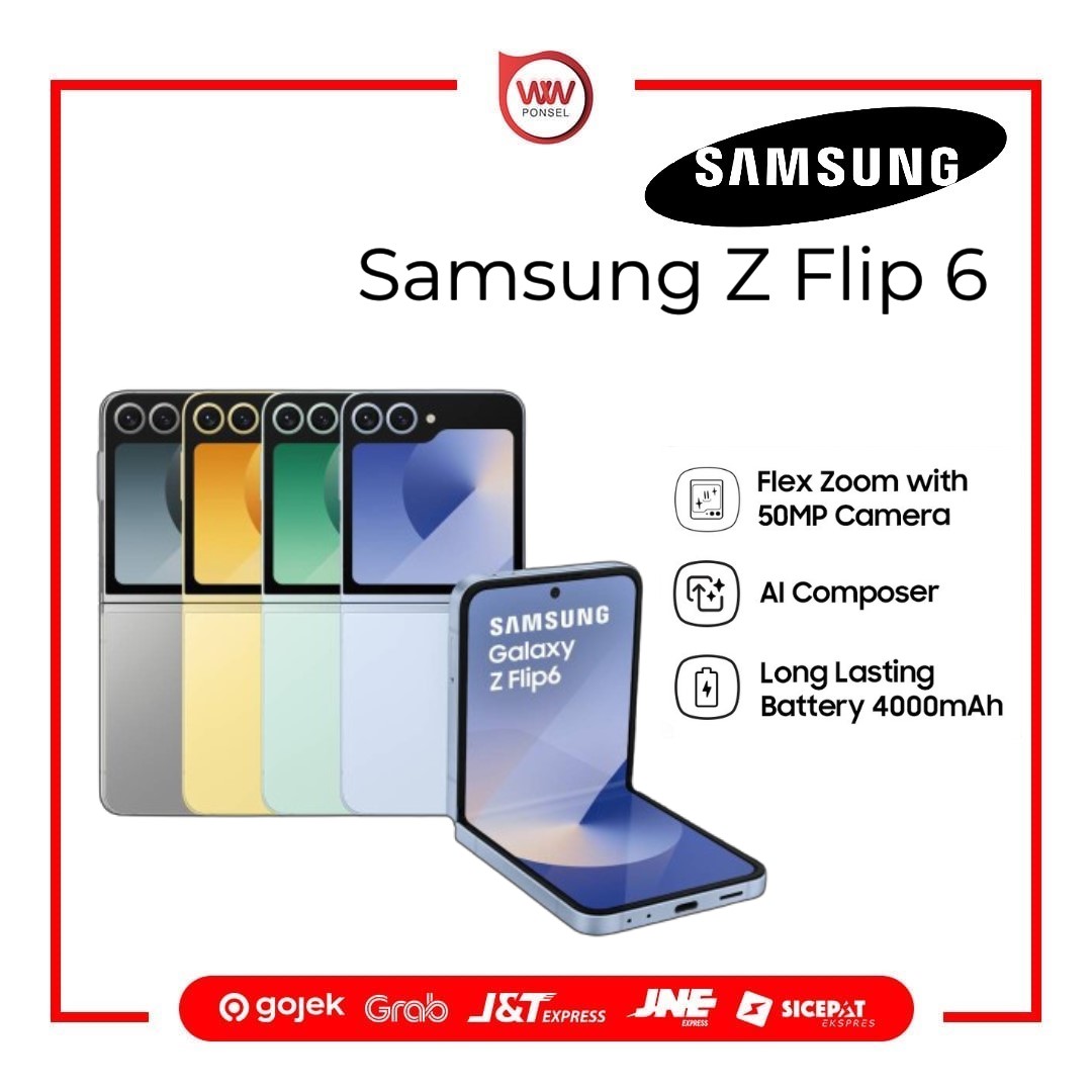 Hp Samsung Z Flip 6 Ram 12GB Internal 512GB Garansi Resmi Giá 17,499,000 Đồng*Miễn phí vận chuyển