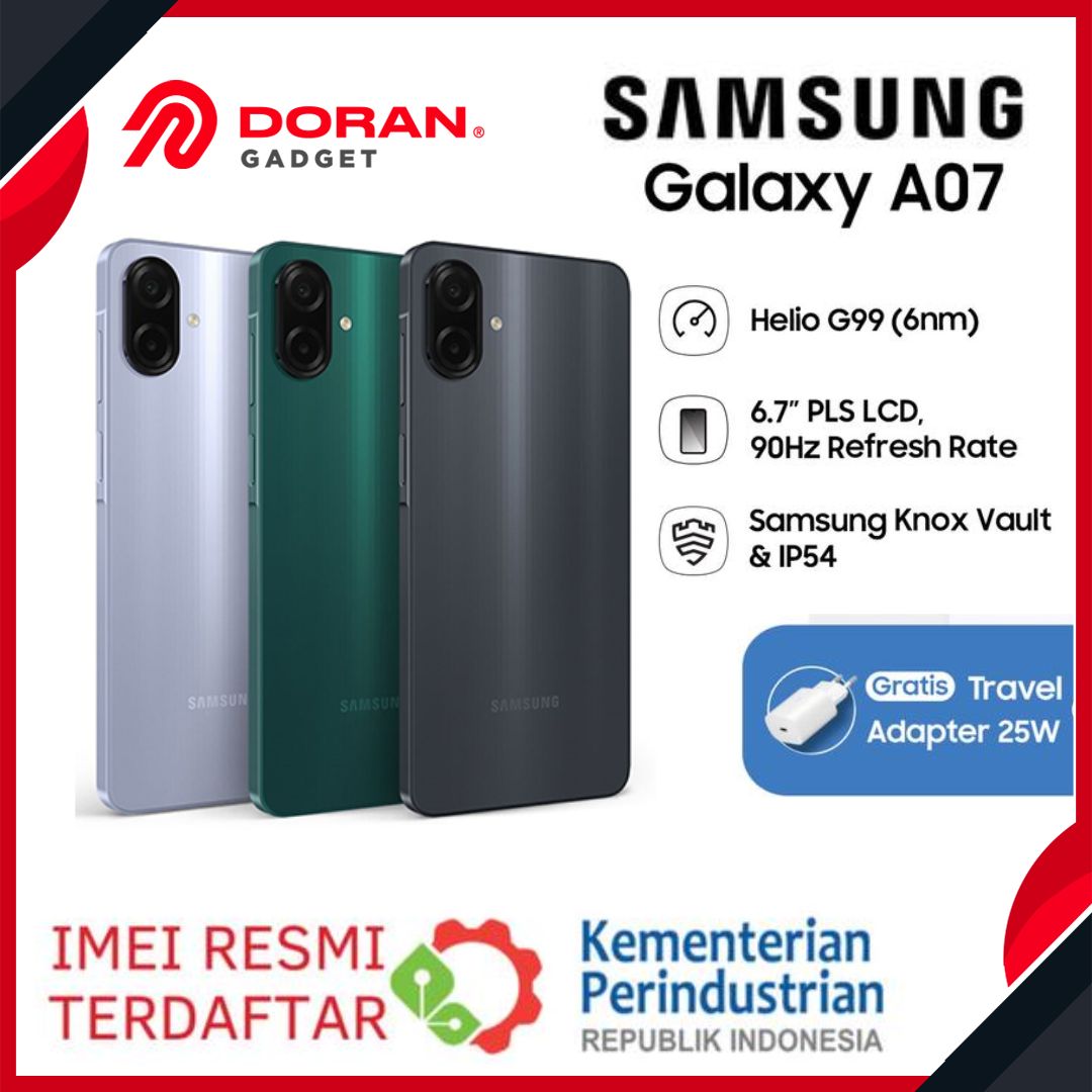 Samsung Galaxy A07 Lte 4/64Gb | 4/128Gb | 6/128Gb | 8/256Gb Harga  1,629,000 Ringgit*Penghantaran Percuma