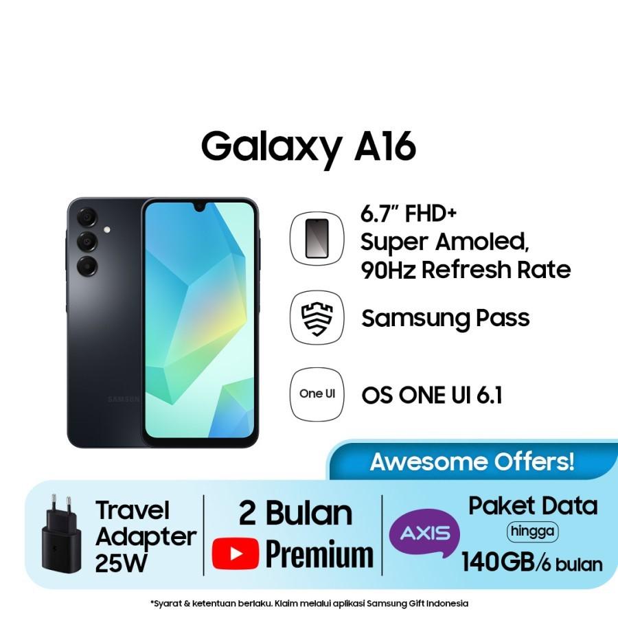 SAMSUNG GALAXY A16 LTE 8/256GB bergaransi fulset Harga 2,540,000 rupiah*Gratis Ongkir