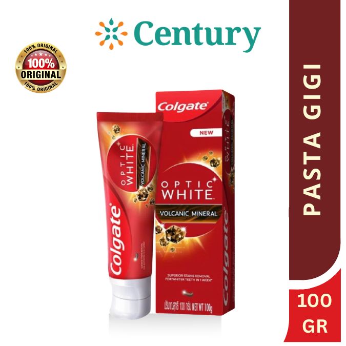 COLGATE OPTIC WHITE VOLCANIC MINERAL 100GR / PERAWATAN GIGI / PASTA GIGI