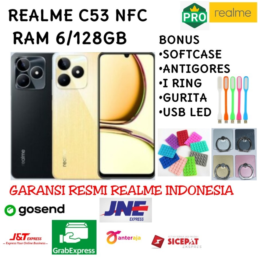 HP REALME C53 RAM 6/128GB NFC GARANSI RESMI Giá 2,270,000 Đồng*Miễn phí vận chuyển
