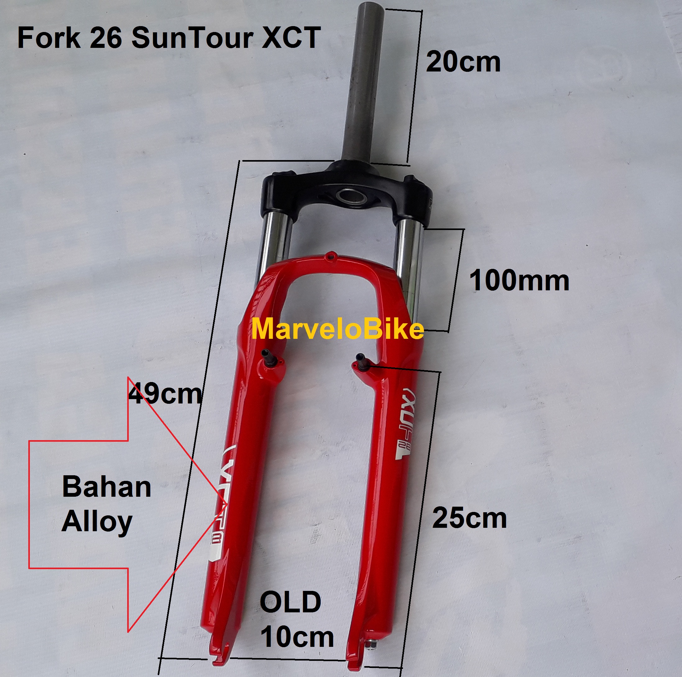 Fork Sepeda 26 MTB SunTour XCT Suspension Fork Sepeda Berkualitas