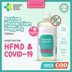 BerryC Air & Room Sterilizer Liquid Fogging 500ml Cairan Asap Sanitizer Mobil Ruangan Aman Bayi Anak