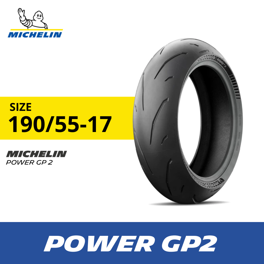 Ban Motor Michelin Power GP2 Size 190-55 R17 - Tubeless Harga 5,060,000 rupiah*Gratis Ongkir