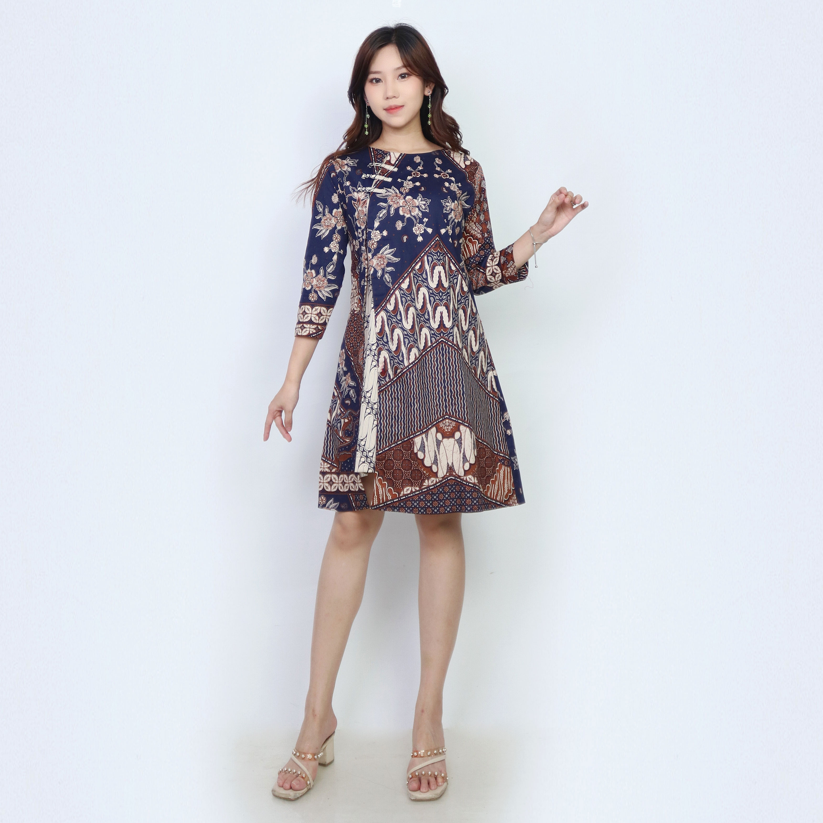 dress batik keris modern Handmade batik dress motif Kembang Watak. Grab it fast only at Batik Keris  stores. #batikdress #newcollection