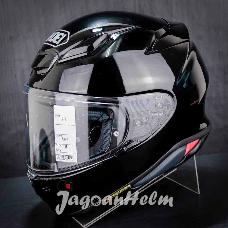 SHOEI HELM Z8 SOLID | BLACK GLOSSY | Z-8 SINGLE VISOR SNI Harga 10,560,000 rupiah*Gratis Ongkir