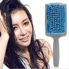 Hair Dryer Creative Absorbent Towel Comb Radiation Protection Brush (Blue) - Intl