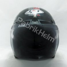 JPN Helm Retro Club Manchester United Hitam