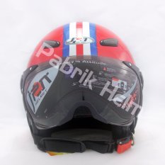 JPN Helm Retro KP08 Merah MudSport