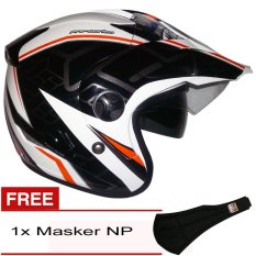 MDS CV Pro Corak 901 Putih Orange Abu Abu + Gratis Masker NP