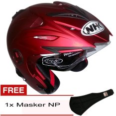 NHK Aviator Solid - Merah Maroon Dof + Gratis Masker NP