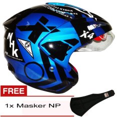 NHK Predator X4 (Biru Hitam Putih) + Gratis Masker NP