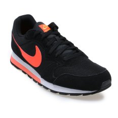 Nike Md Runner 2 Sepatu Lari Pria- Black-Total Crimson-Laser Orange-White