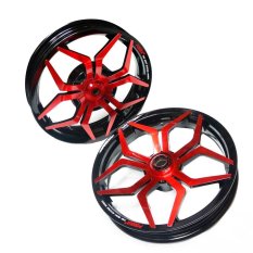 Power Velg Pelek Racing Lebar Vario Techno 110 Palang 5 Star Tarantula Hitam Merah