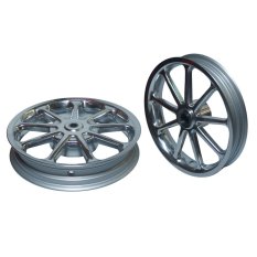 Power Velg Pelek Racing Tapak Lebar Sun Xeon 125 Palang 9 Chrome