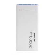 uNiQue Power Bank 30000mAh Triple USB Zen - White Blue