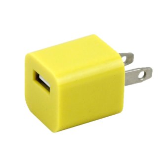 Wall Charger US Plug Adapter (Yellow) | Lazada Indonesia