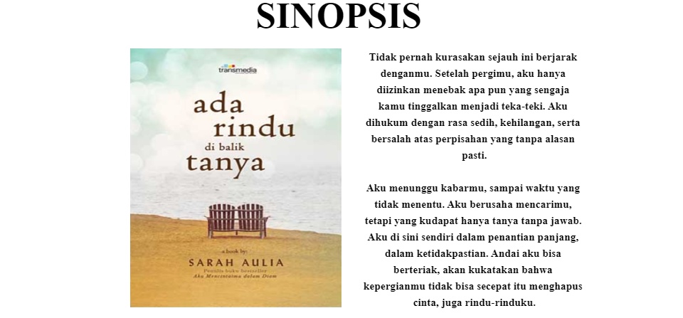 Maksud Rindu Novel Rindu Quotes