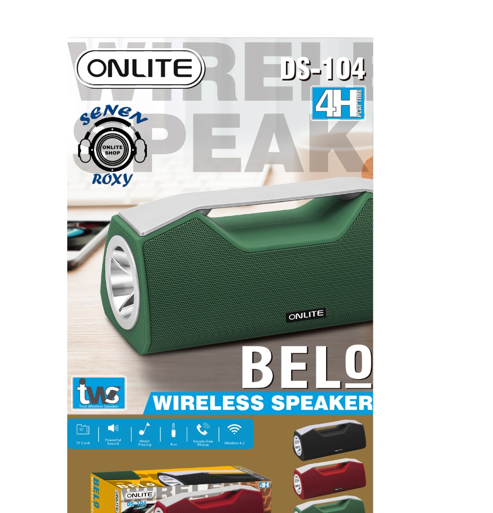 Ds 101 Onlite Wireless Speaker Loa Bluetooth Vỏ Gỗ âm Bass Mạnh Mẽ