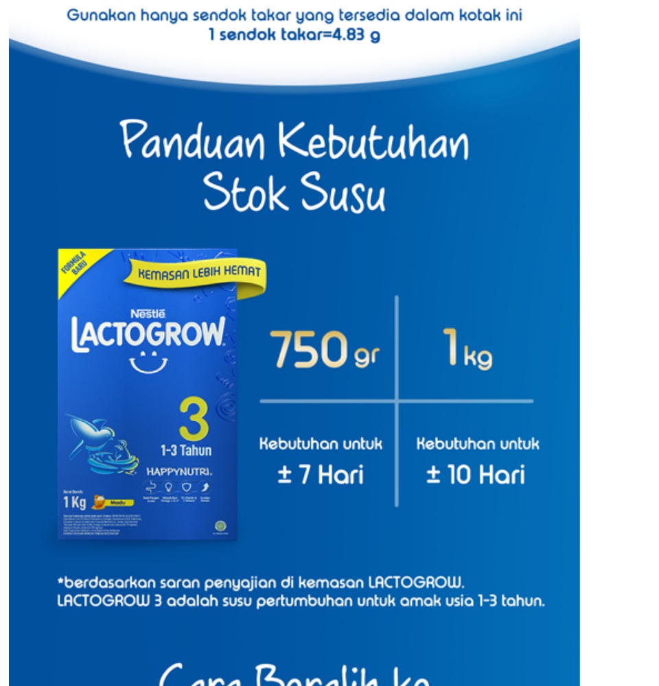 Nestle Lactogrow 4 Happynutri Madu Susu Pertumbuhan Anak 3 5 Tahun Box 1kg Lazada Indonesia