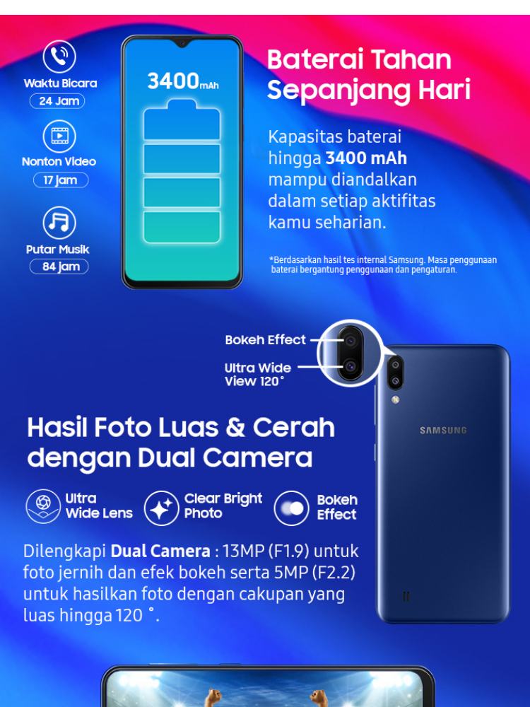 Samsung Galaxy M10: Membeli jualan online Handphone dengan