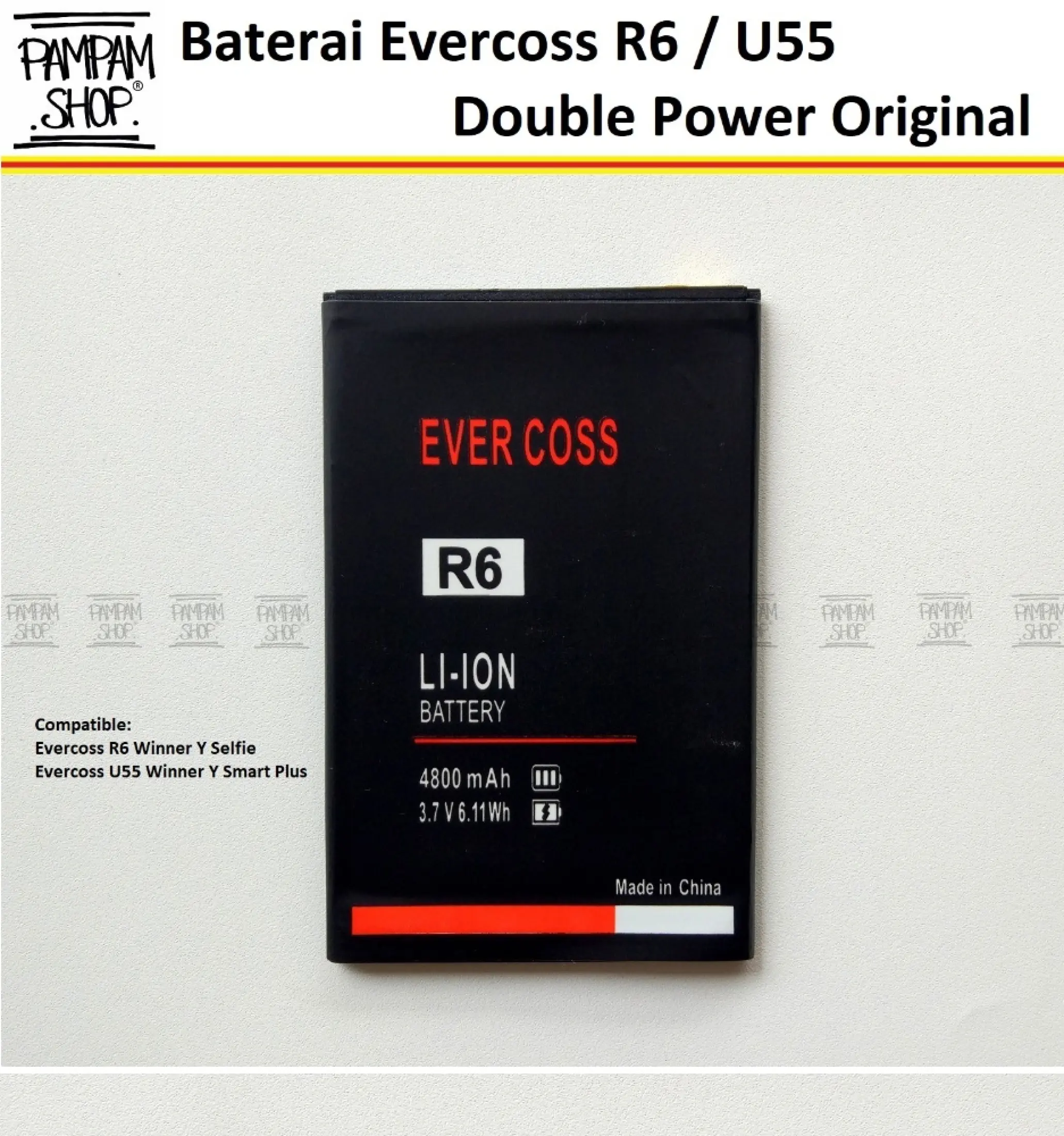 Baterai Handphone Evercoss U55 Winner Y Smart Plus Smart Double Power Batre Batrai Battery Hp Dual Evercross Cross Lazada Indonesia