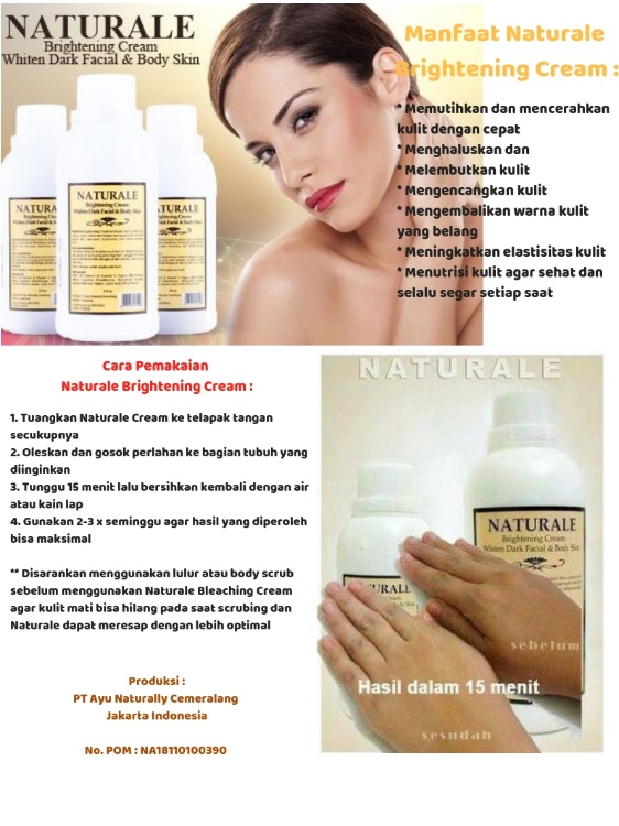 Naturale Bleaching Bleaching Badan Body Bleaching Naturale Brightening Cream Whiten Dark Facial And Body Skin Pemutih Badan Pemutih Tubuh Pemutih Kulit Isi 1000 Ml Lazada Indonesia