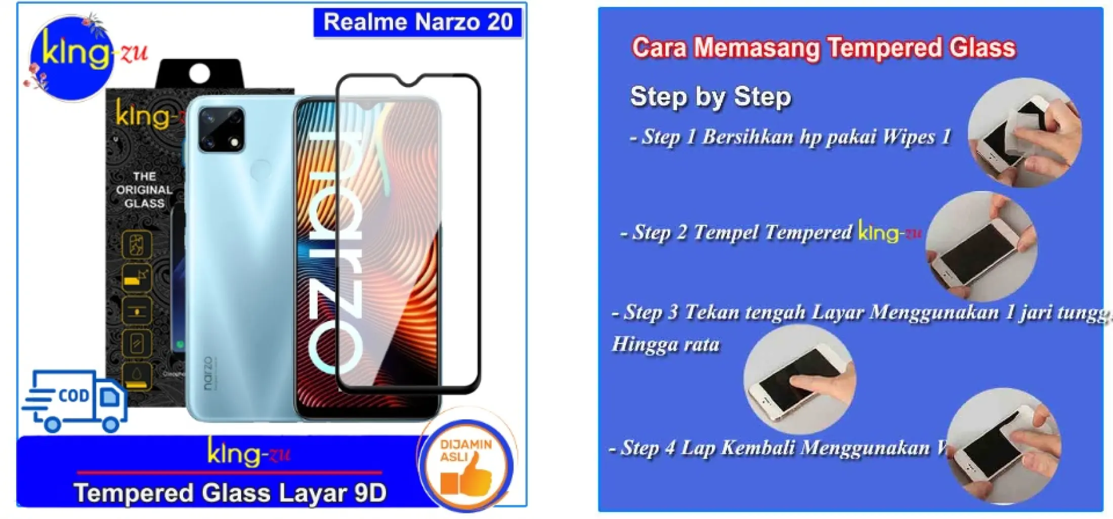 Realme Narzo 20 6 5 2020 Tempered Glass Full Screen Coverage List Hitam Full Screen Full Lem Glue Anti Gores Screen Guard Smartphone Handphone Pelindung Layar Lazada Indonesia