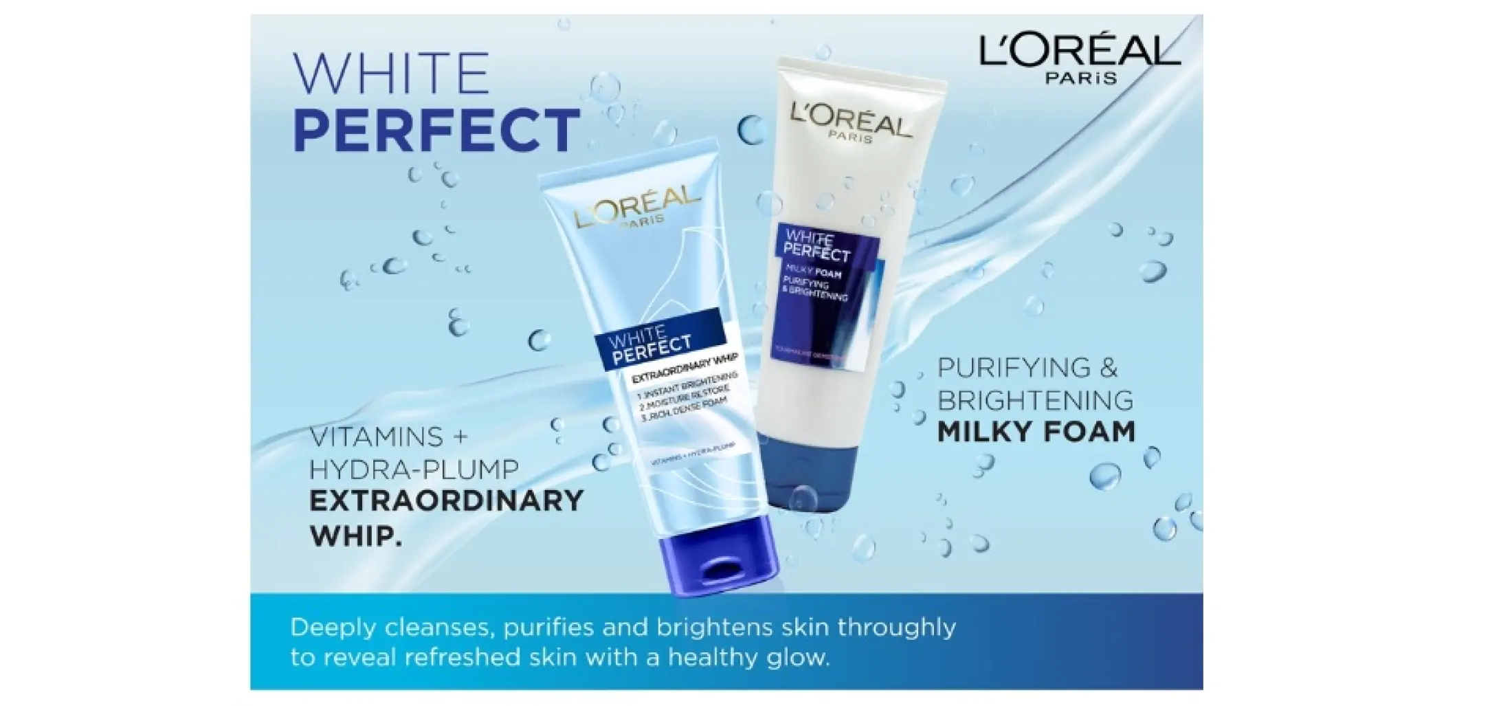 loreal white perfect whip foam