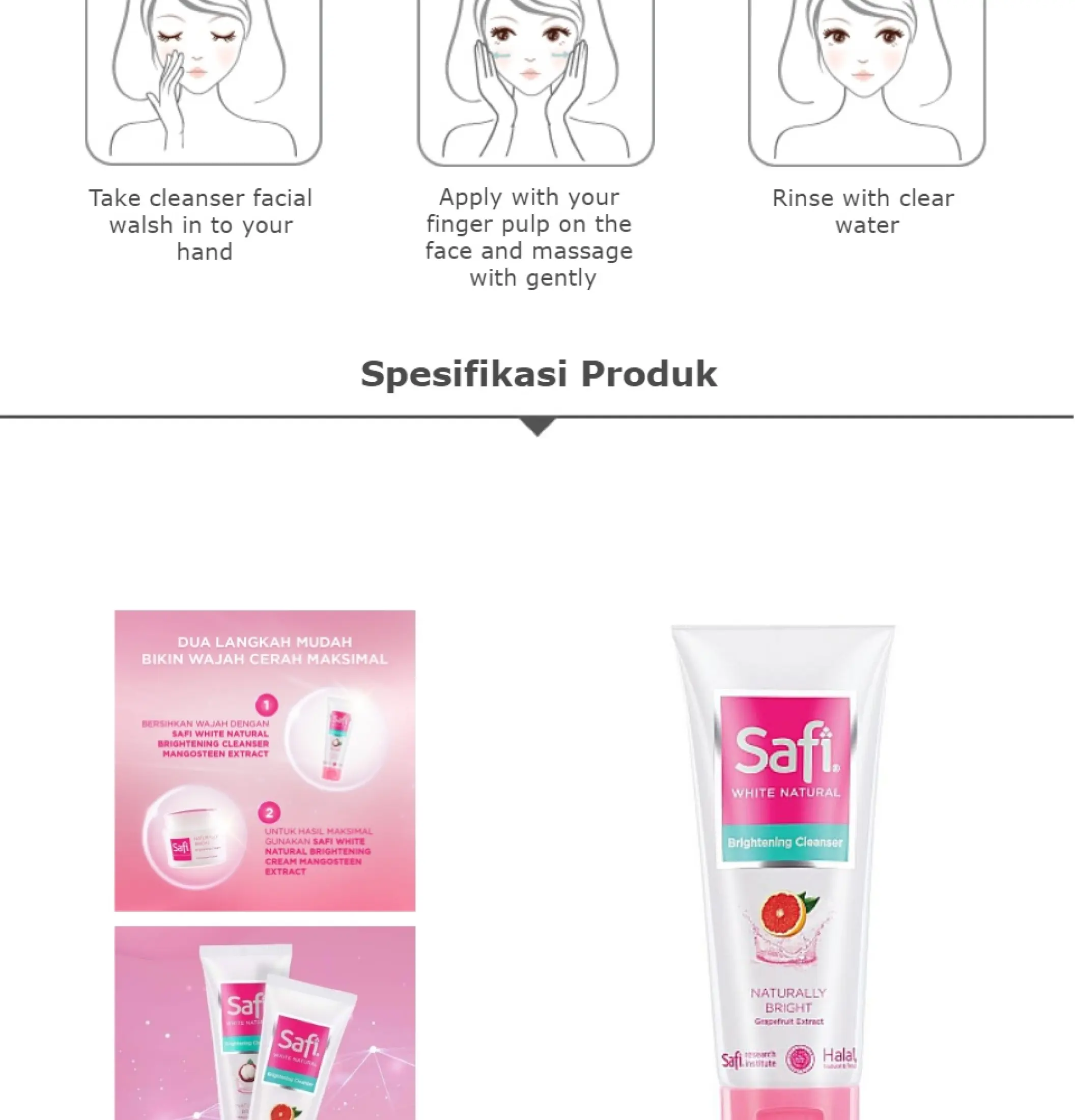 safi grapefruit extract facial wash