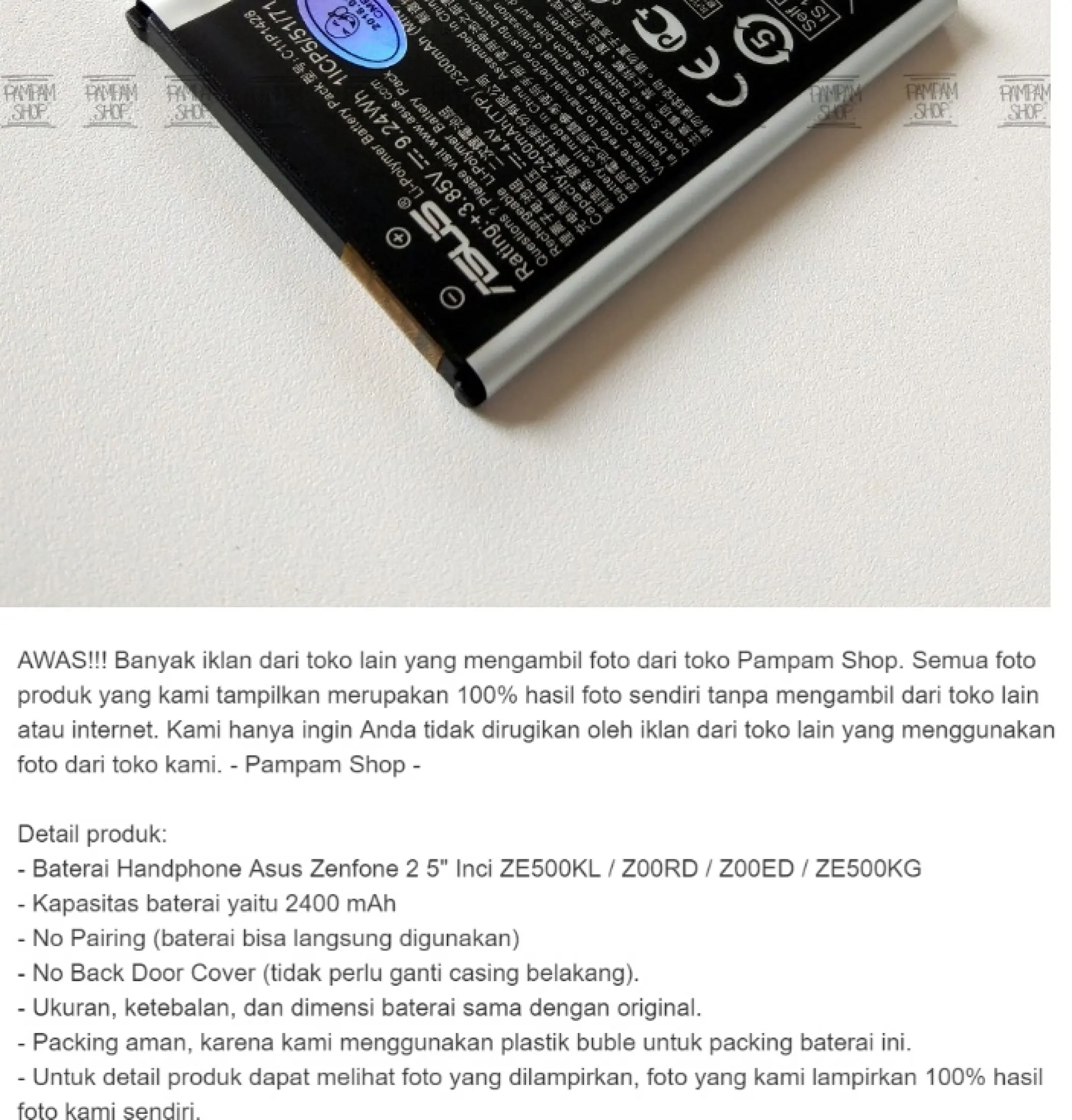 Baterai Handphone Asus Zenfone 2 Laser 5 Inchi Ze500kl Z00rd Z00ed Ze500kg C11p1428 Original 100 Oem Inci Battery Batrai Batre Zenphone 5 Inch 4g 5 5 Ori Lazada Indonesia